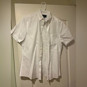 Charles Tyrwhitt White Shirt with blue Dots